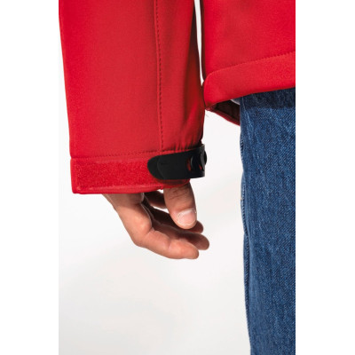 Men's hooded softshell lined parka